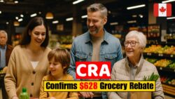 CRA Issues New November 2025 Grocery Rebate Notice — $628 payment confirmed for eligible families and Senior Citizens across Canada