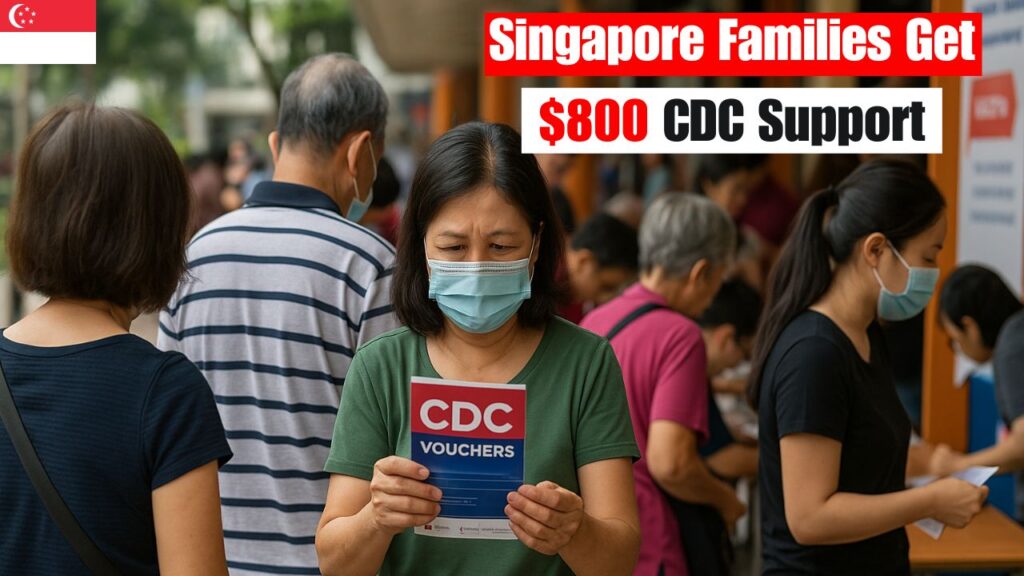 Families Scramble for S$800 Vouchers