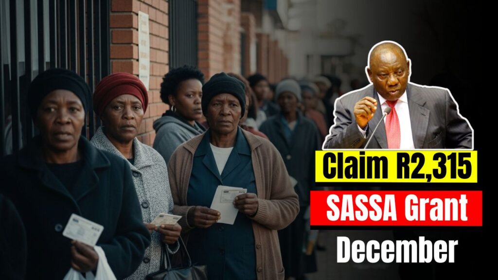 SASSA Announces R2,315 Gran